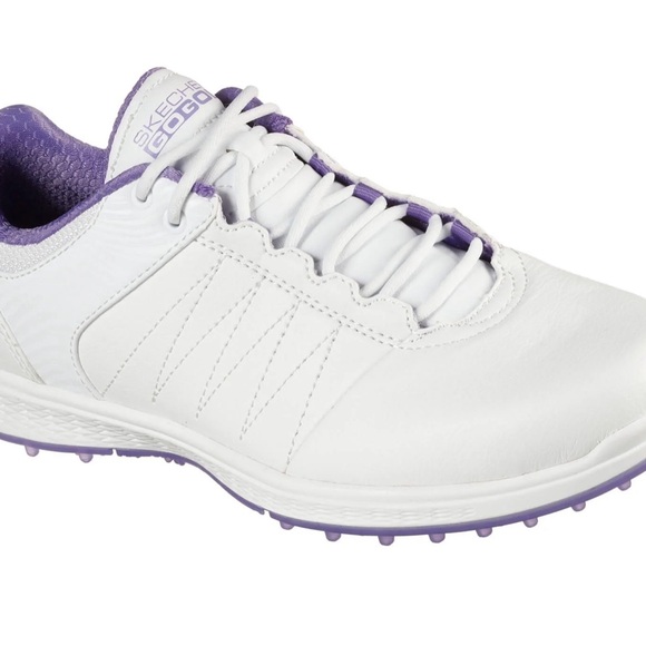 New Skechers Womens GO GOLF Pivot Golf Shoes White/Purple  8.5 or 9 available - Picture 2 of 8